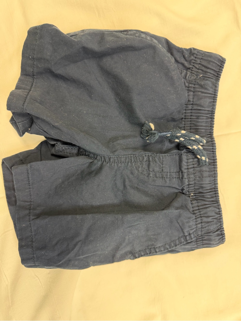 Cat & Jack Navy Elastic-Waist Pull-On Shorts